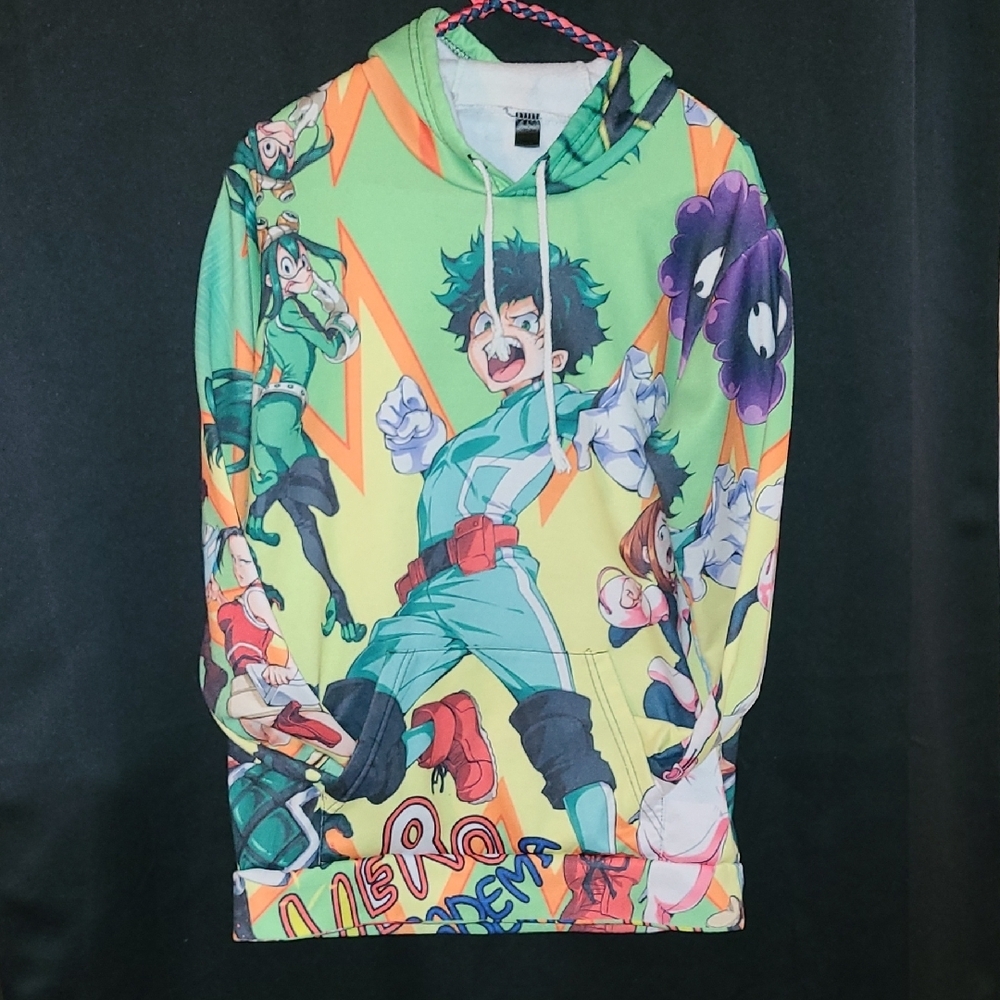 Colorful Anime Graphic Hoodie